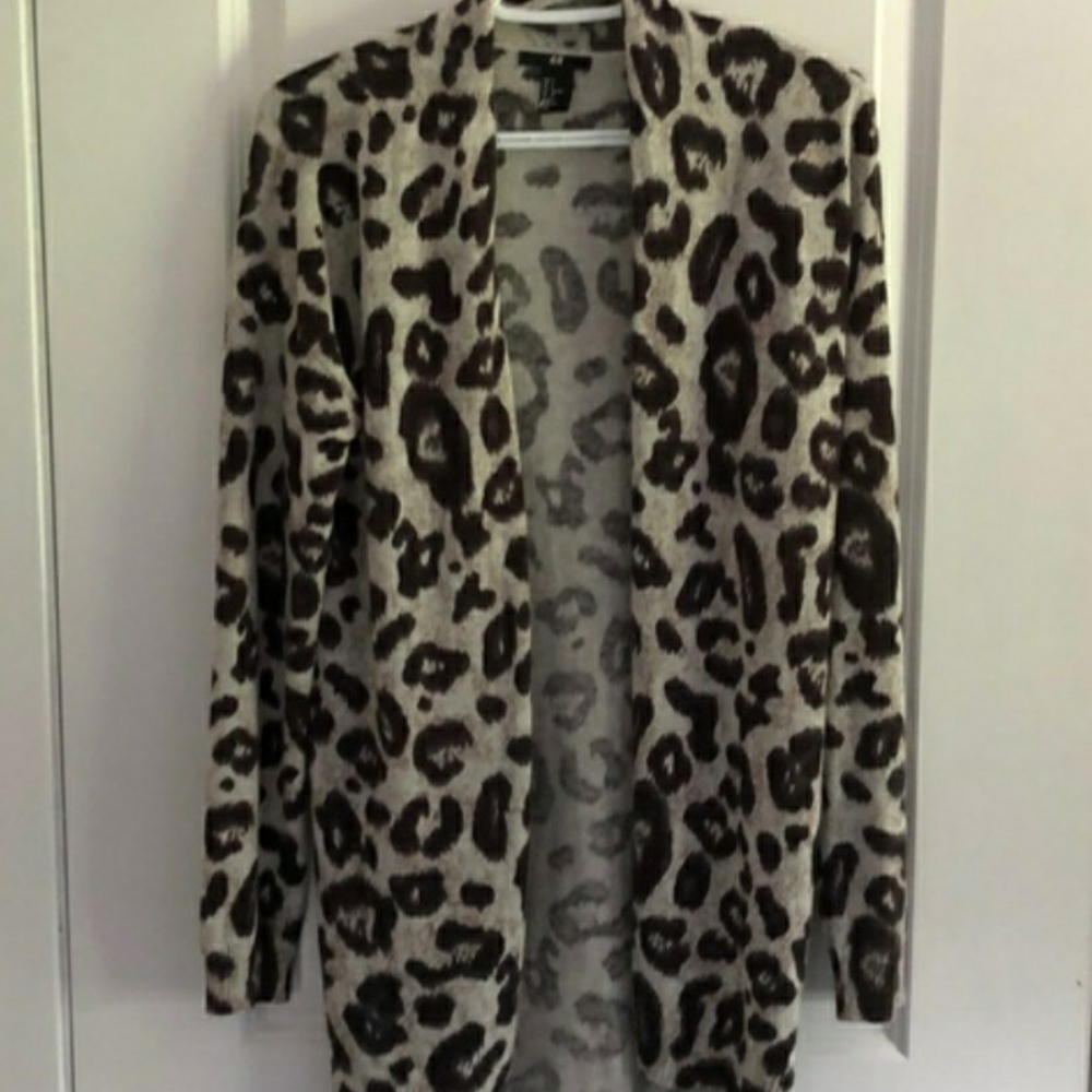 H&M leopard cardigan